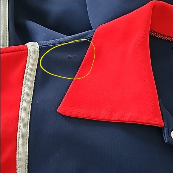 Vintage Falcons Bowling Jersey Athletic Supply Navy Red Short Sleeve Snaps Sz 42 - Picture 10 of 12